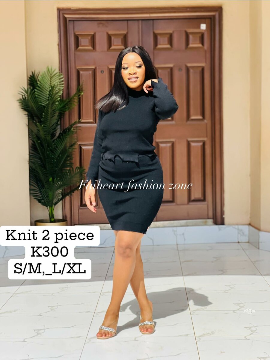 Women's suit black jacket and skirt