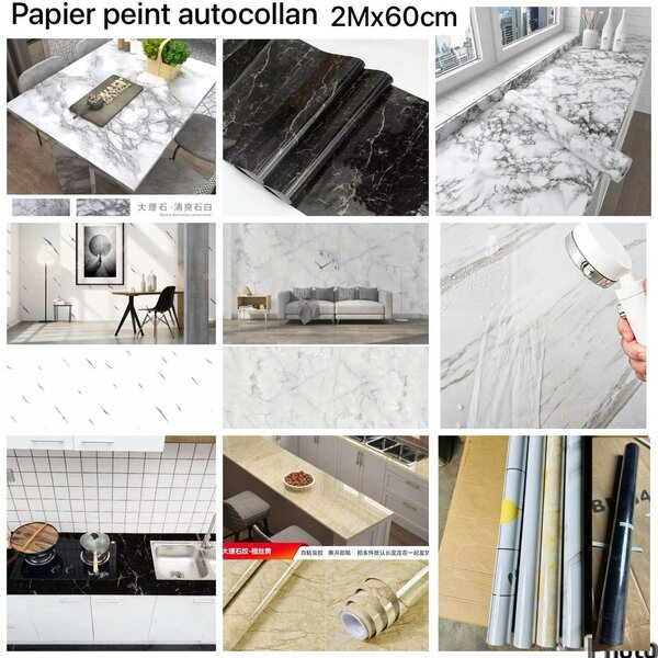 Papier Peint Marbre Autocollant