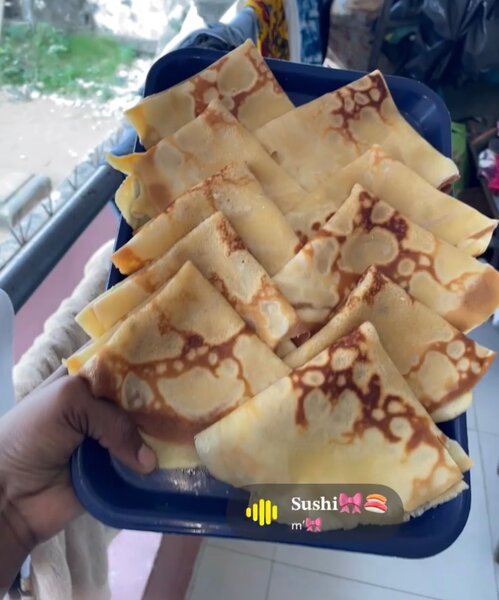 Crêpes nature et au chocolat