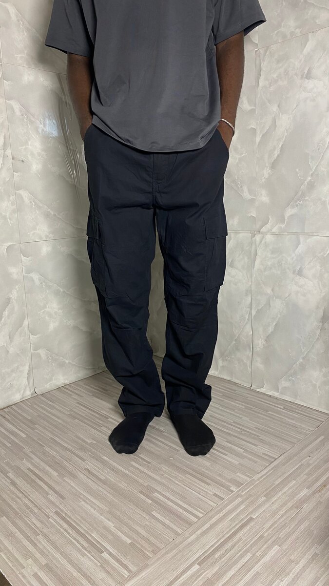 Pantalon cargo noir homme