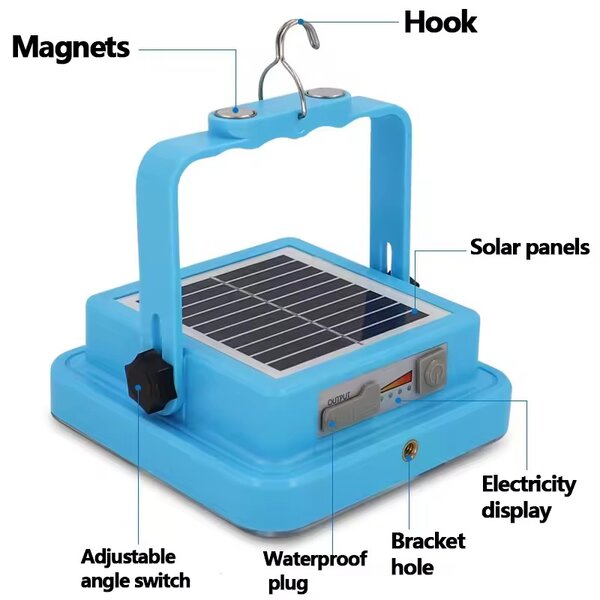 Lampe de camping solaire LED