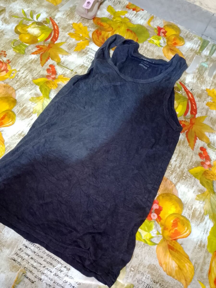 Débardeur noir en coton