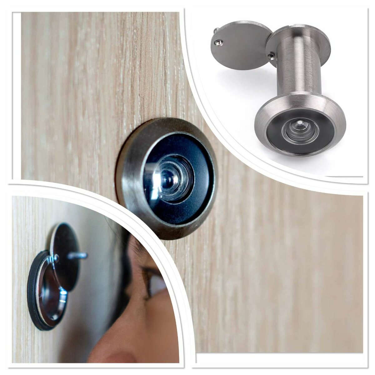 Grand judas de porte en acier