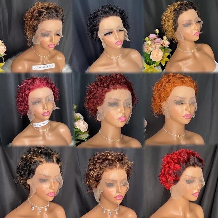 Perruque pixie frontale T