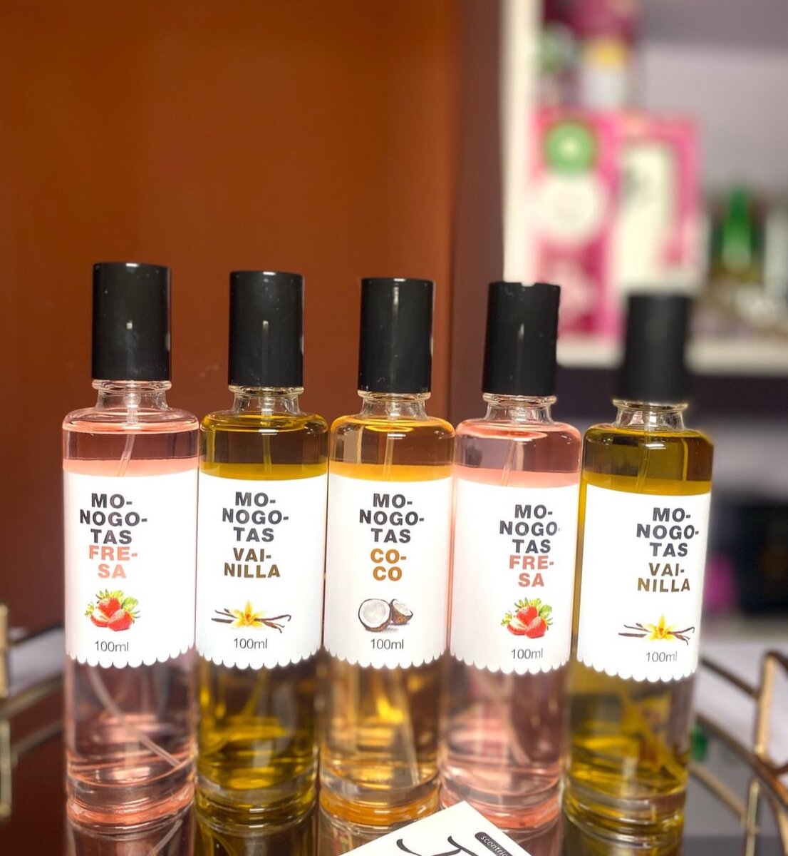 Monogotas body spray available in all flavors