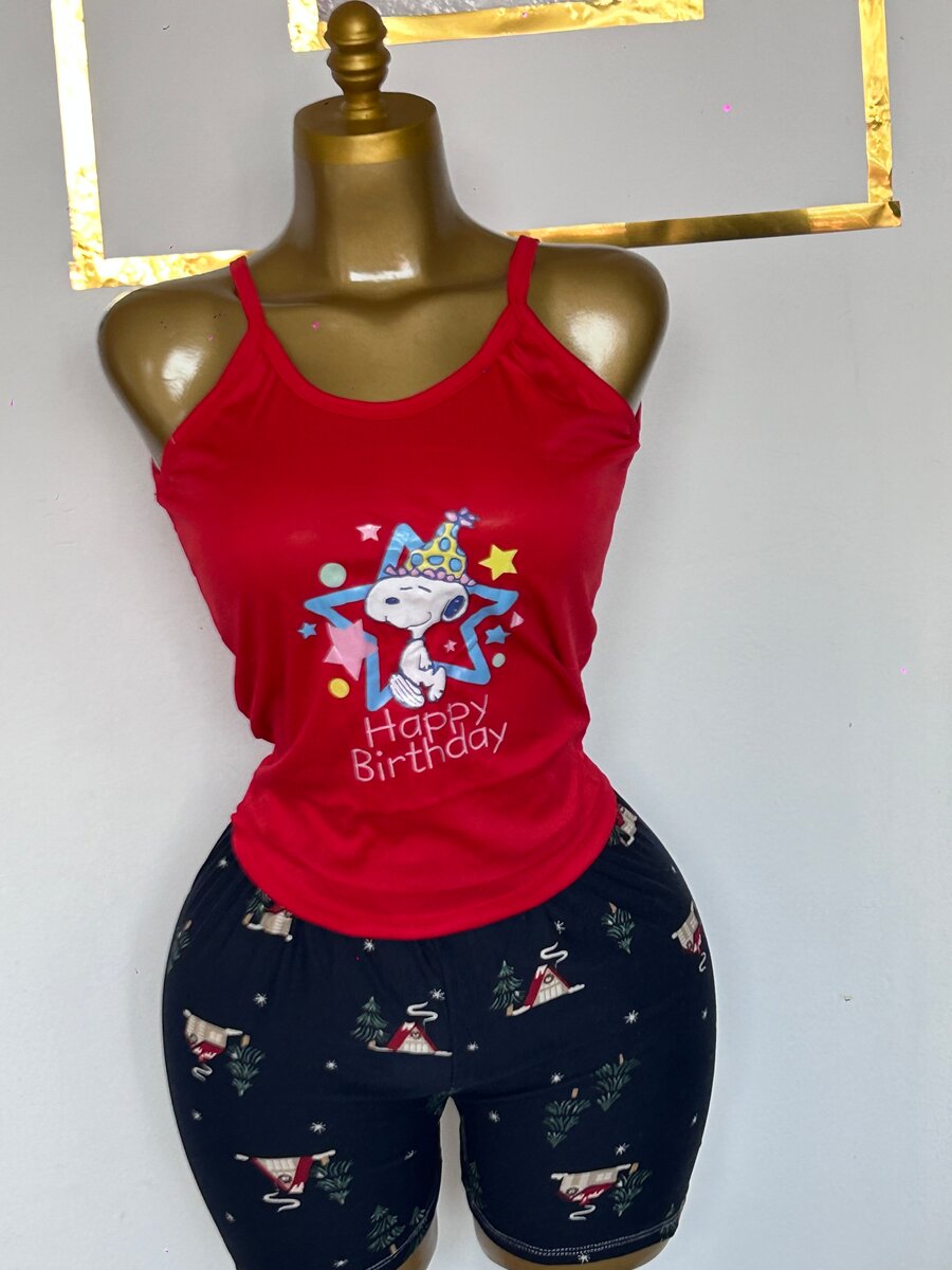 Pyjama d'été Femme Coton