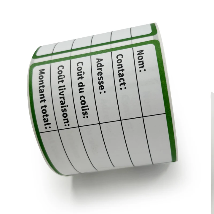 Étiquettes adhésives colorées