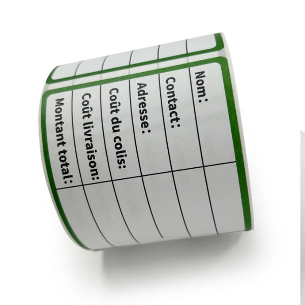 Étiquettes adhésives colorées