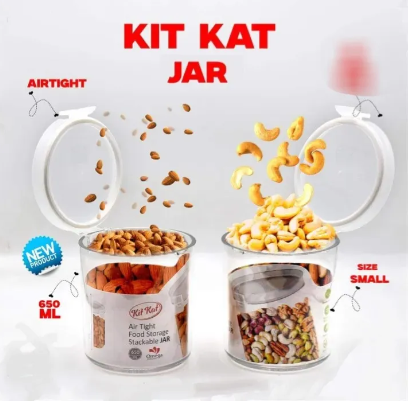 Airtight Single Jar 650ml Acrylic Jar KitKat jar