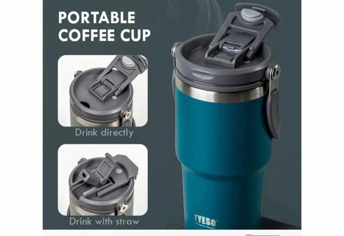 Original Tyeso straw insulated cup tumbler