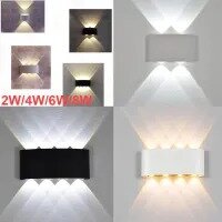 LED Waterproof Up-down "U" Shape IP65 with Metallic Body 2W 4W 6W 8W Best Wall Highlighter Light (Warm White) Indoor/outdoor
