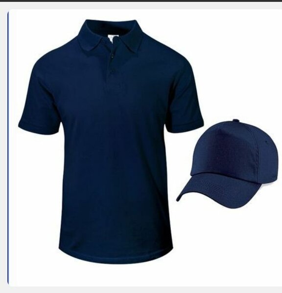 Polo et Casquette Bleus Unisexes