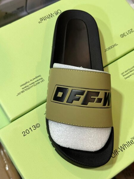 Off-white slippers