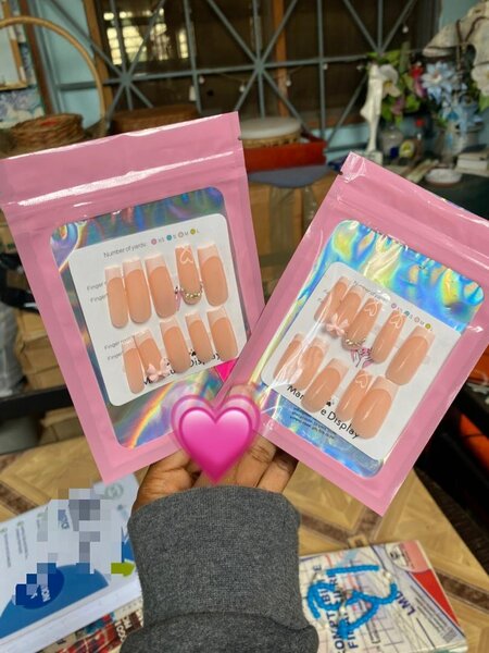 Ongles Press-Ons Rose Nudes