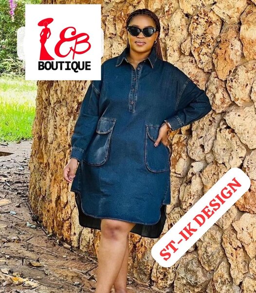 Robe Chemise en Jean Élégante