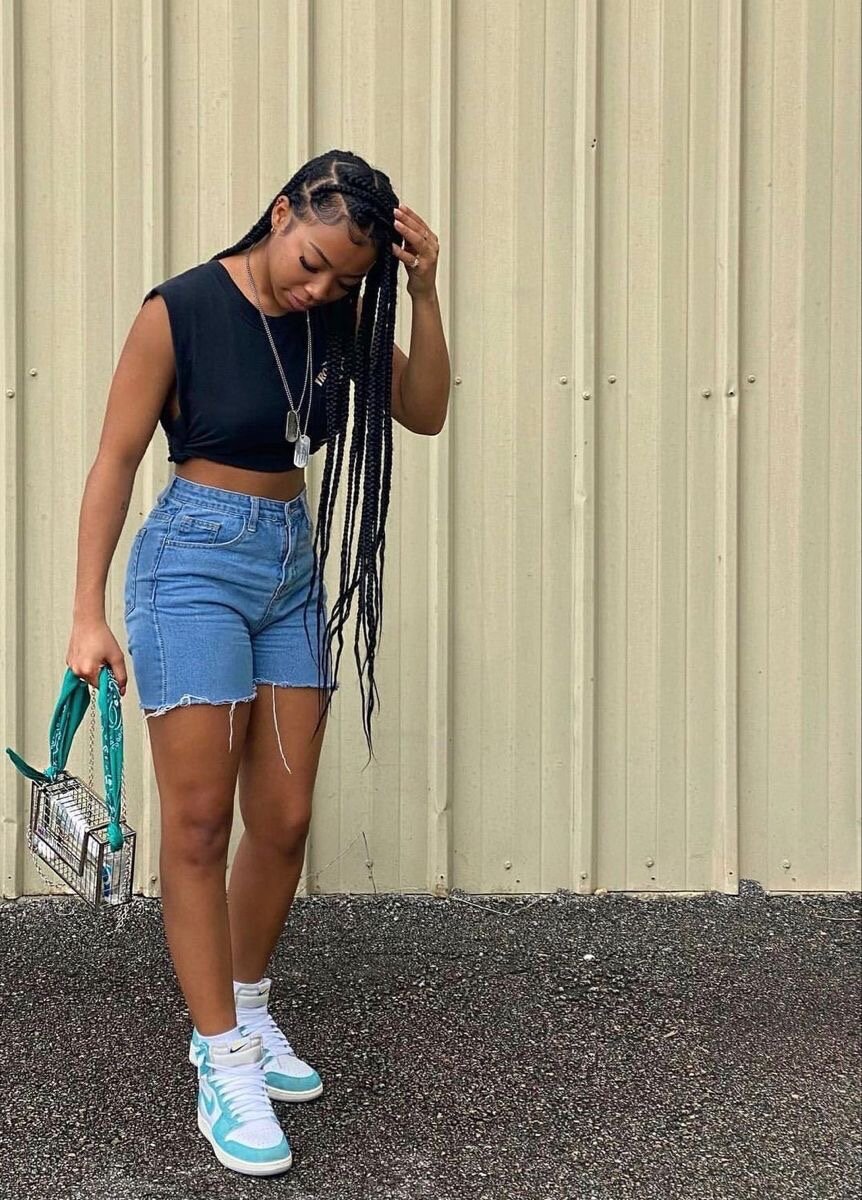 Short en jean denim chic