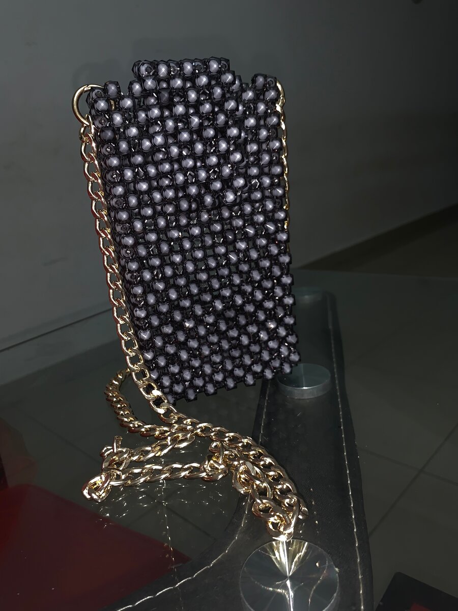 Sac chaîne perlé élégant