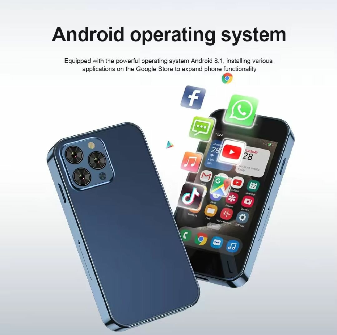 Téléphone Android iPhone 15 mini 16giga