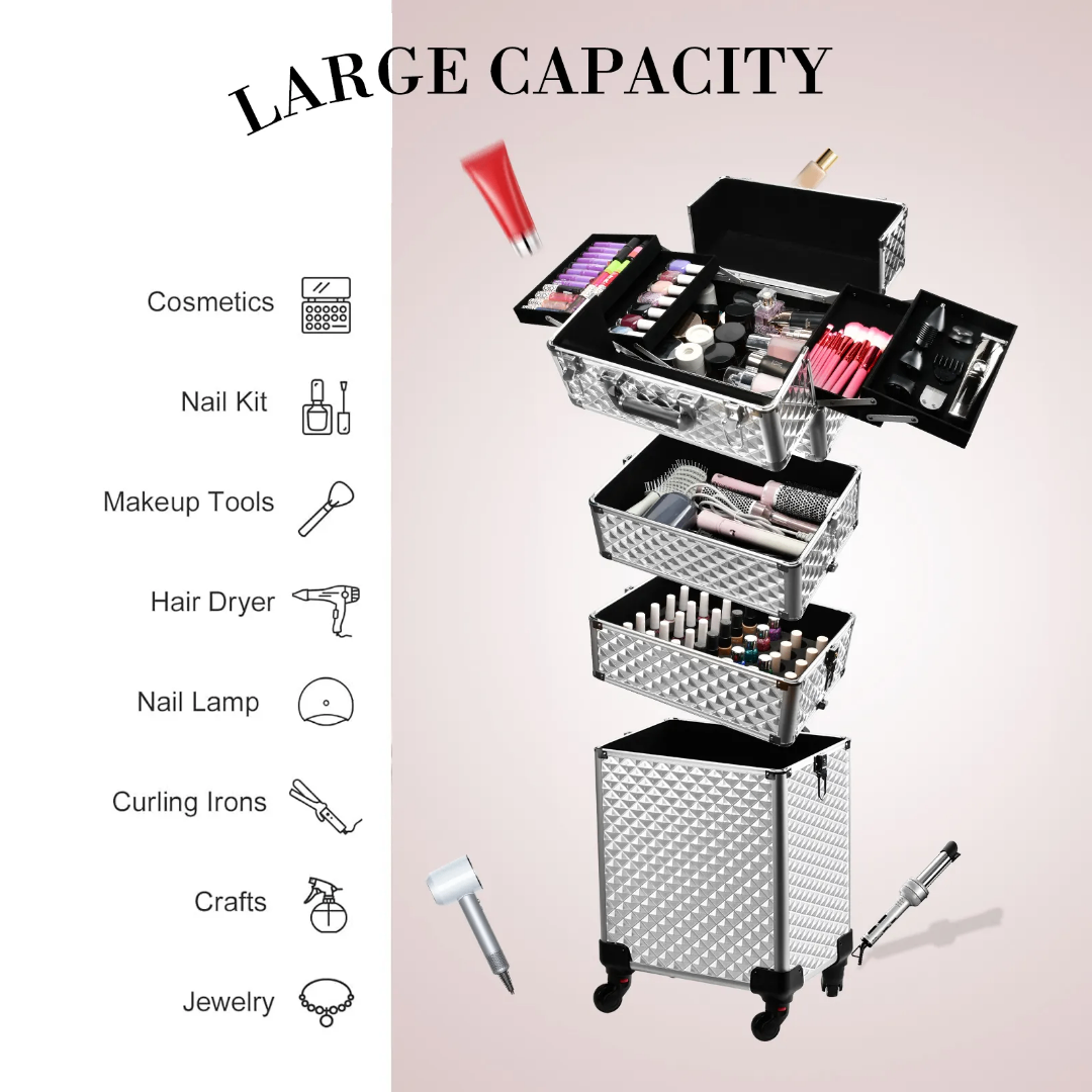 Valise roulettes à maquillages