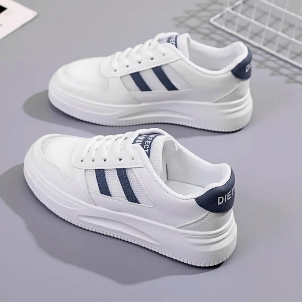 Baskets en cuir blanches modernes