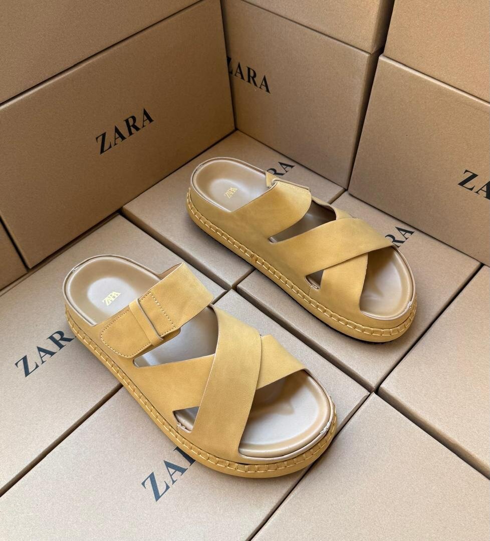 Sandales croisées pour homme