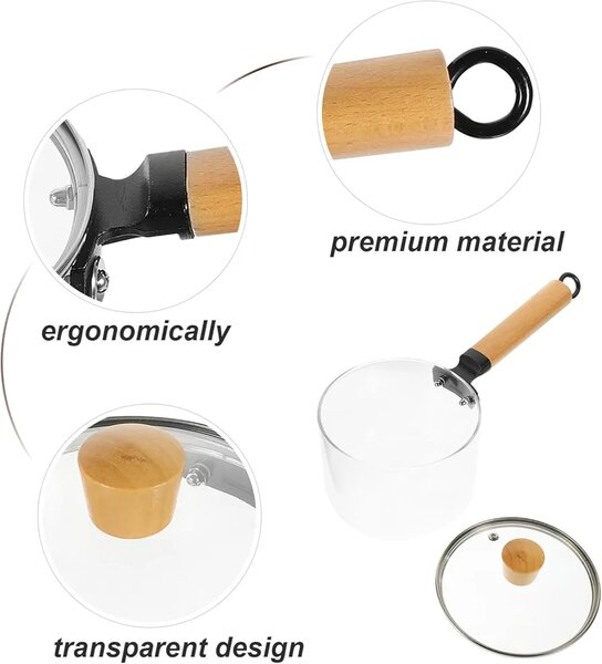 Single Handle Glass Stockpot - 1.8L