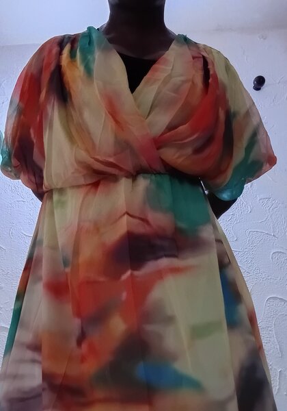 Longue robe colorée