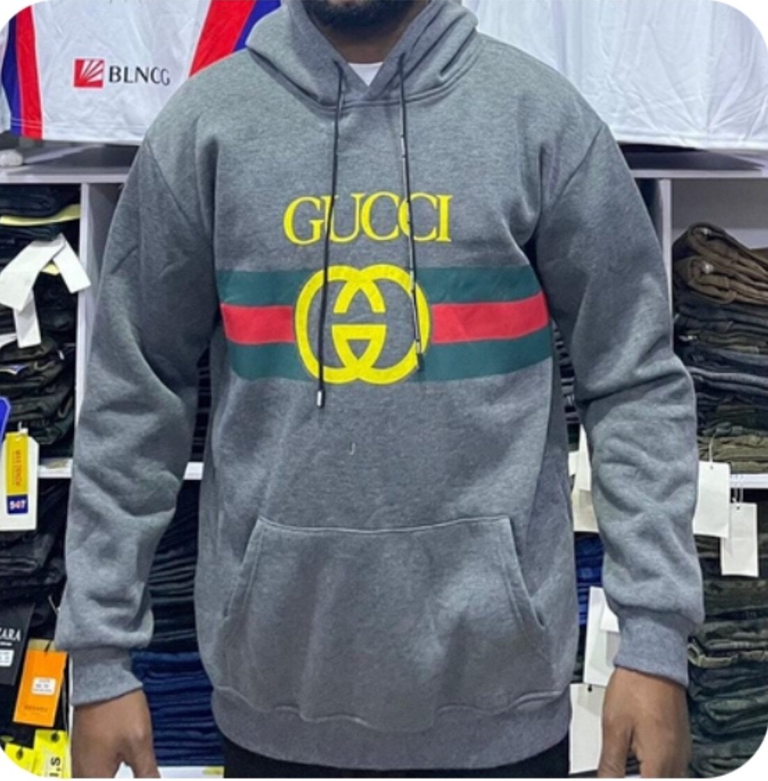 hoodie gray gucci