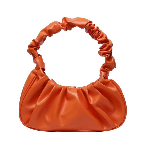 Sac à main plissé orange