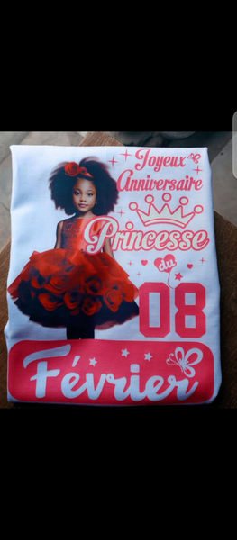 T-shirt Anniversaire Personnalisé