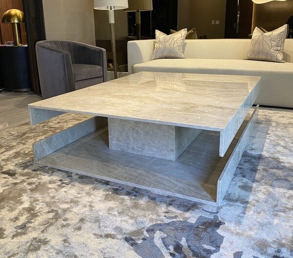 Table basse moderne marbre