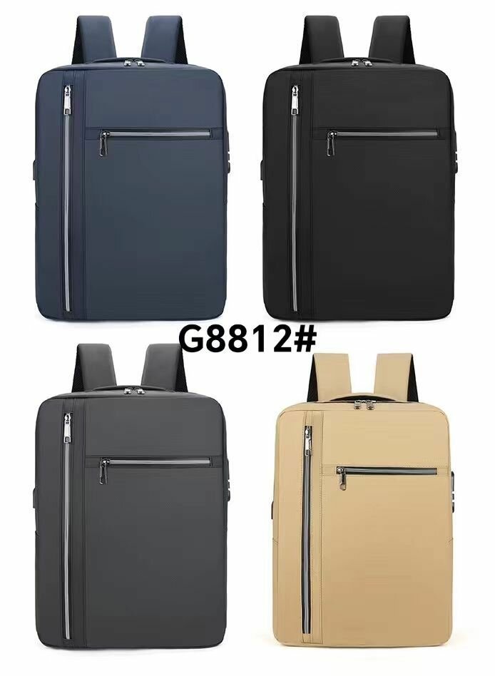 Double Zipped Laptop Backpack with USB port