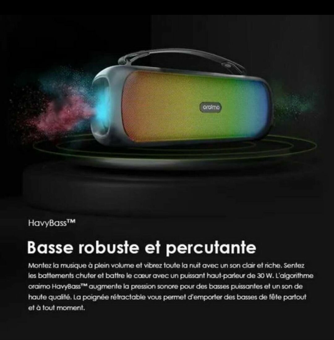 Enceinte Bluetooth Oraimo Boom