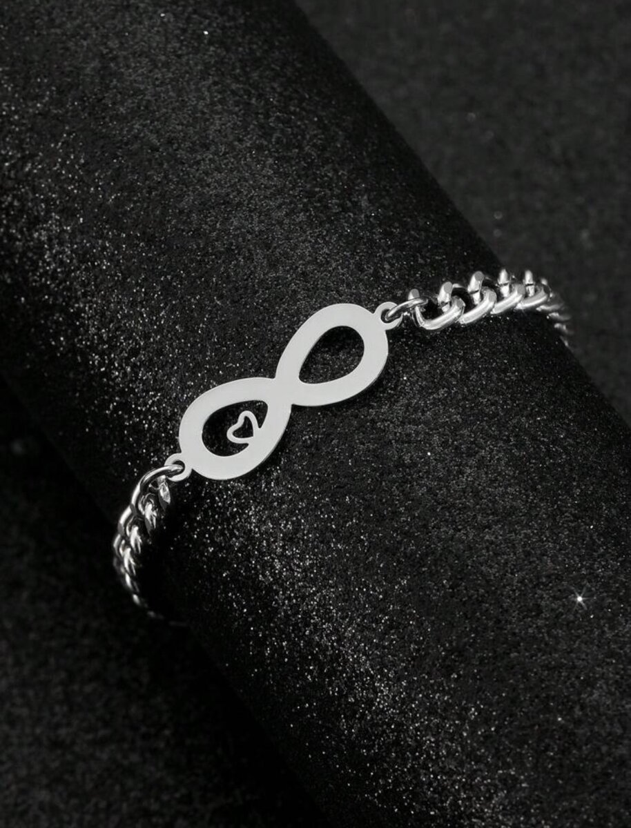 Heart and infinity bracelet