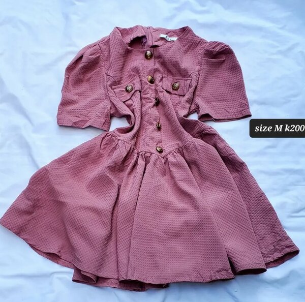 Comfortable and stylish women's dress pink