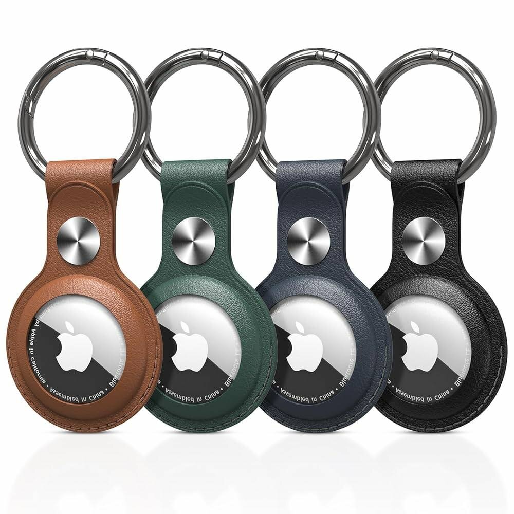 Porte-clés en cuir pour AirTag
