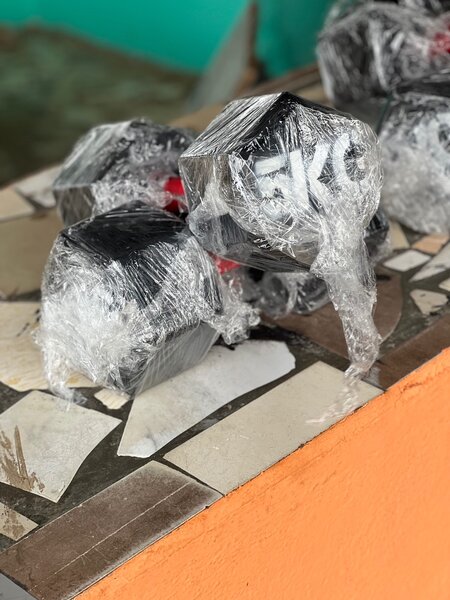 Haltères hexagonaux 5kg robustes