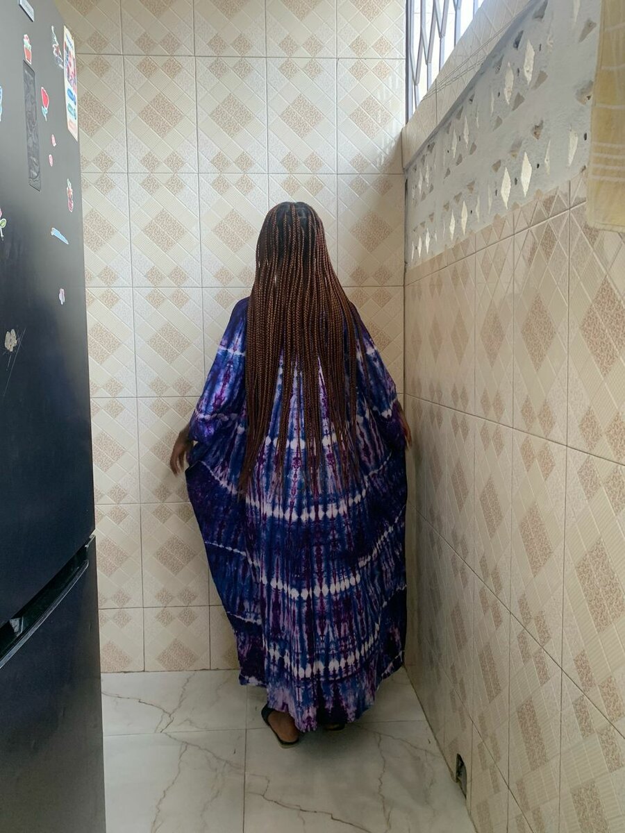 Robe ample batik colorée