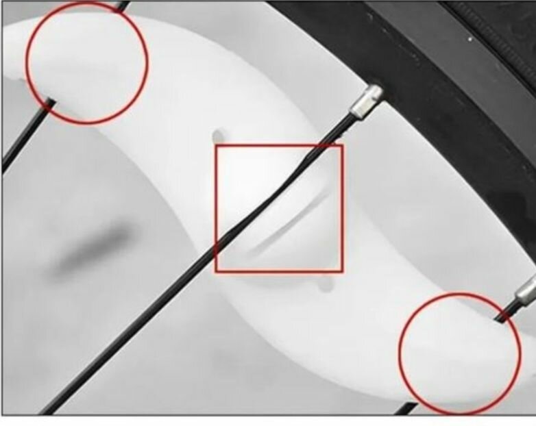 Lumière LED pour rayons de vélo