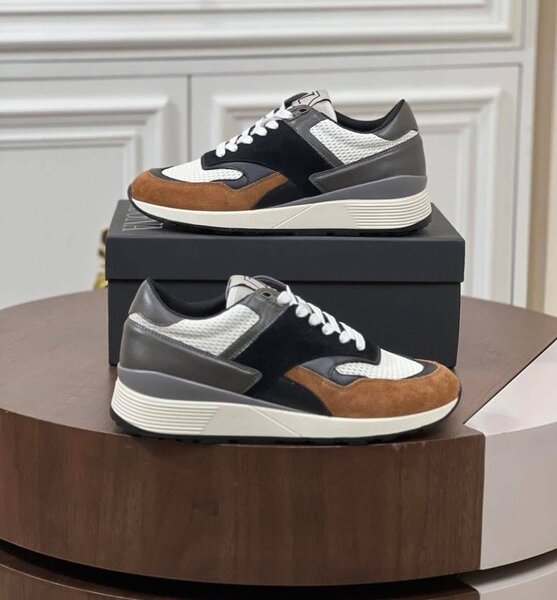 Sneakers en cuir pour hommes