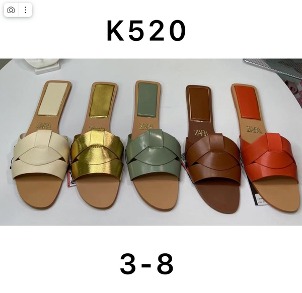 sandals of different colors