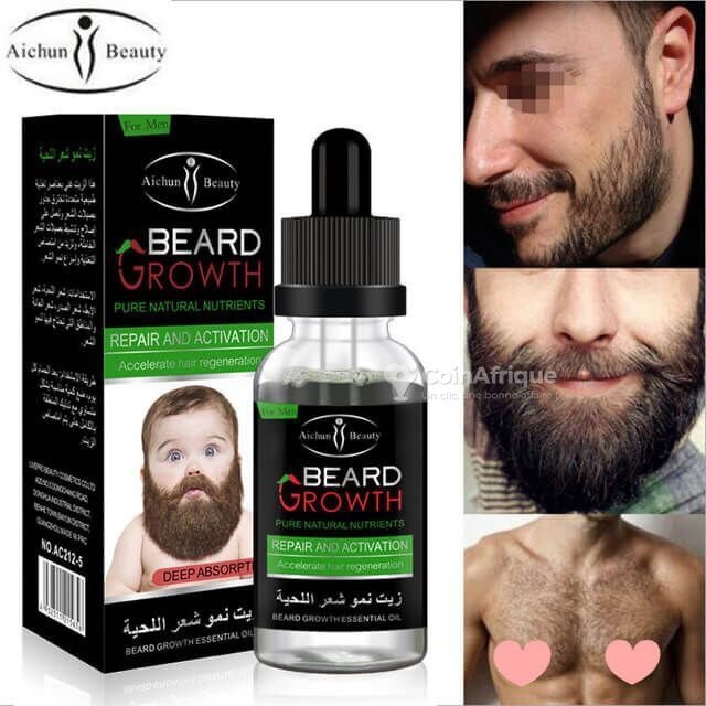 Beard Growth Huile Essentiel Pour La Pousse De La Barbe