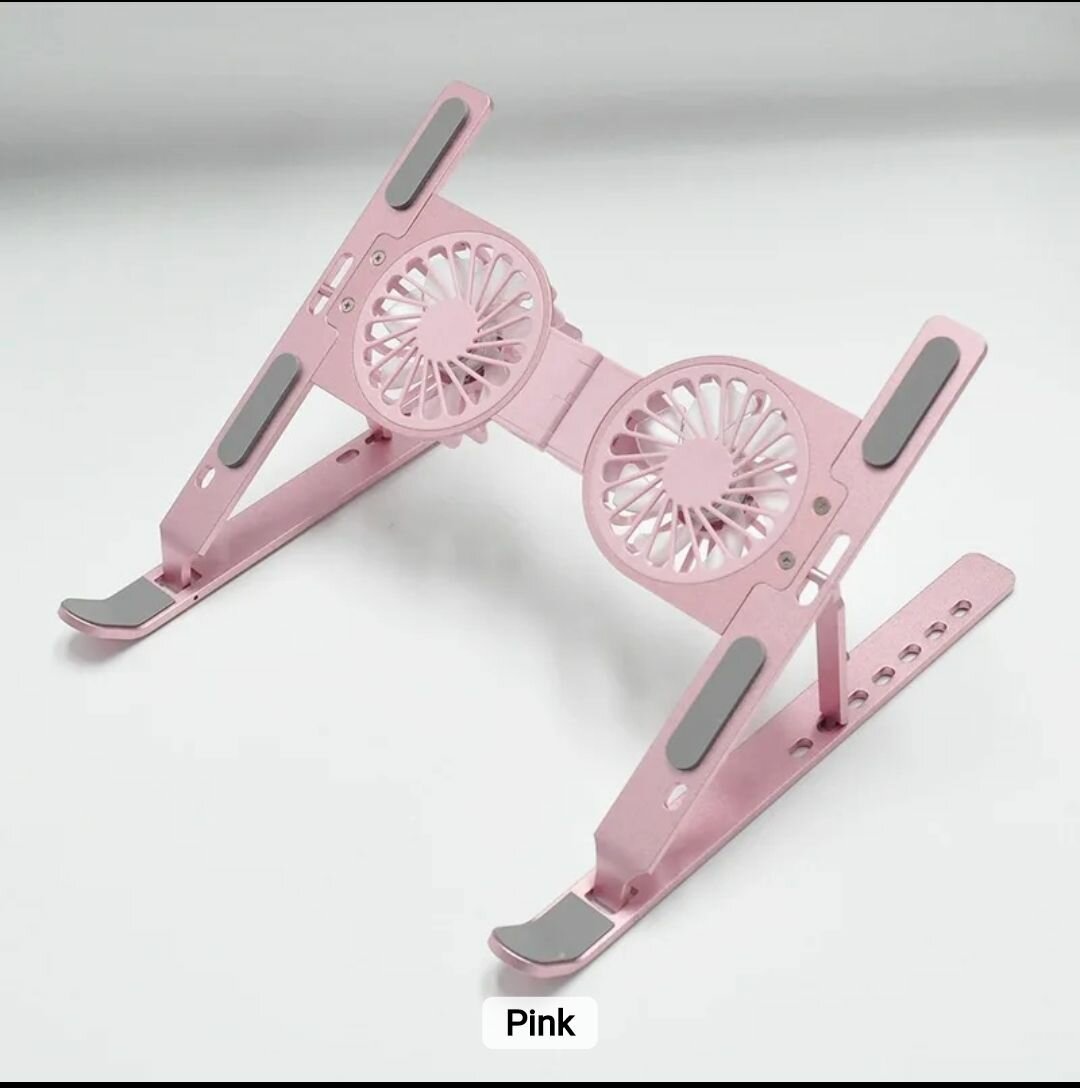 Foldable Adjustable Portable Aluminum laptop and tablet stan