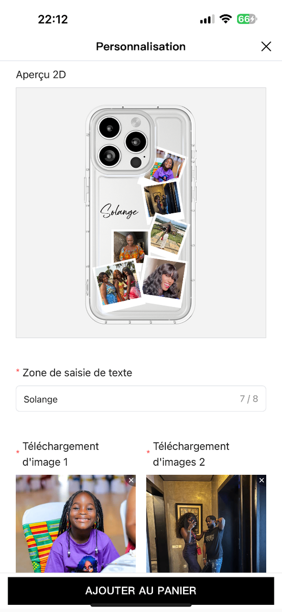 Coque Personnalisée pour iPhone