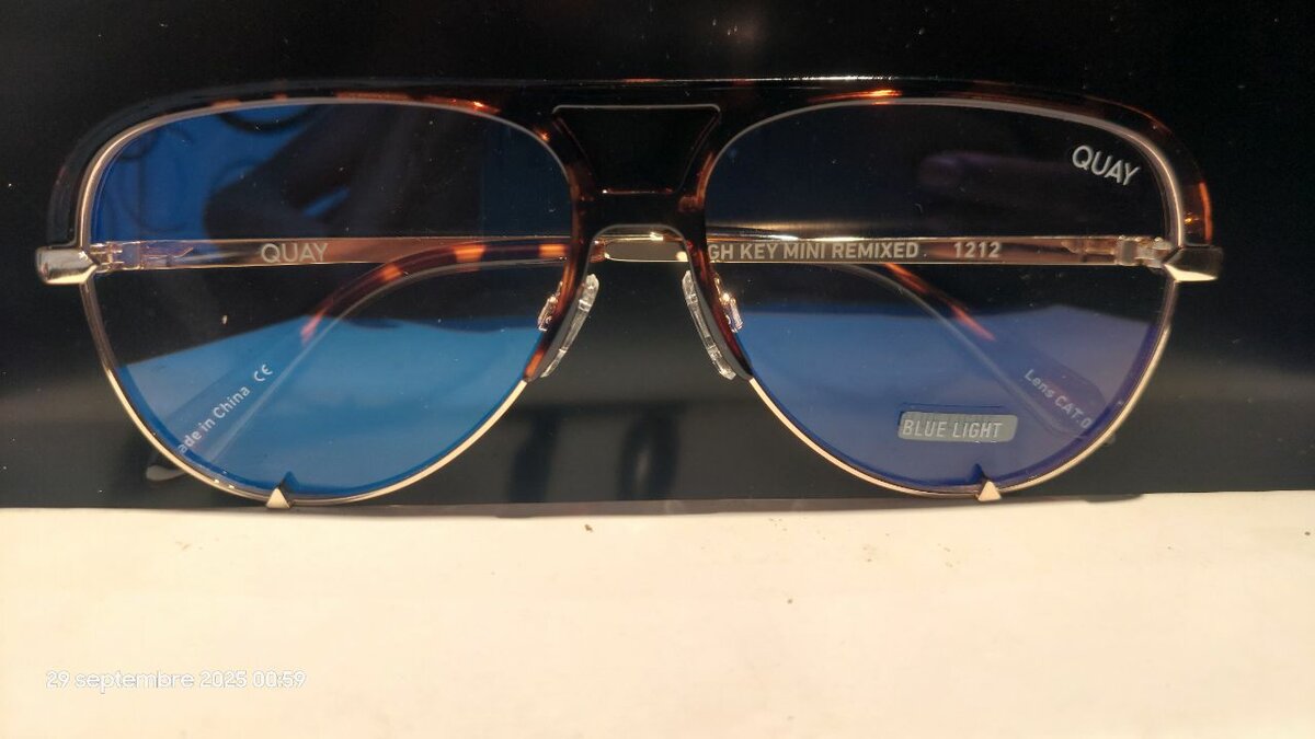 Lunettes QUAY anti-lumière bleue