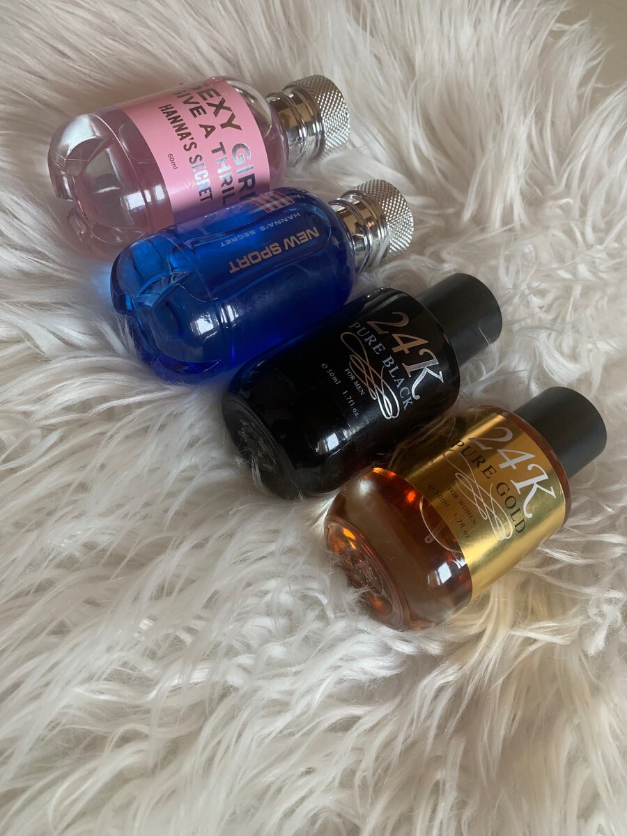 Perfume and splashes