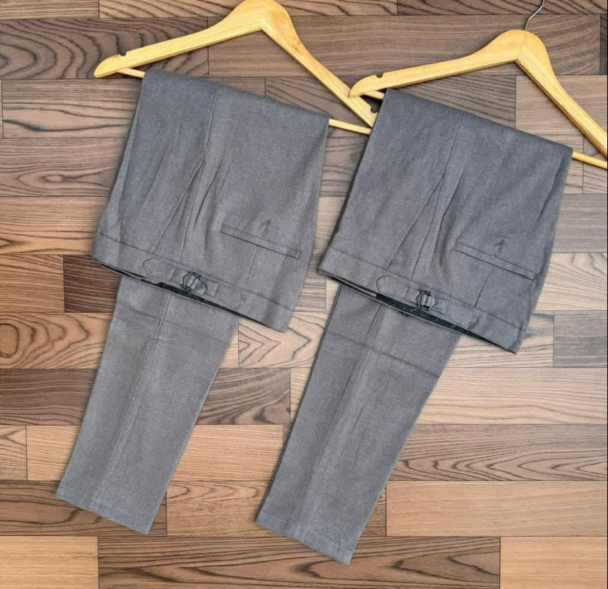 Cotton smart office trousers