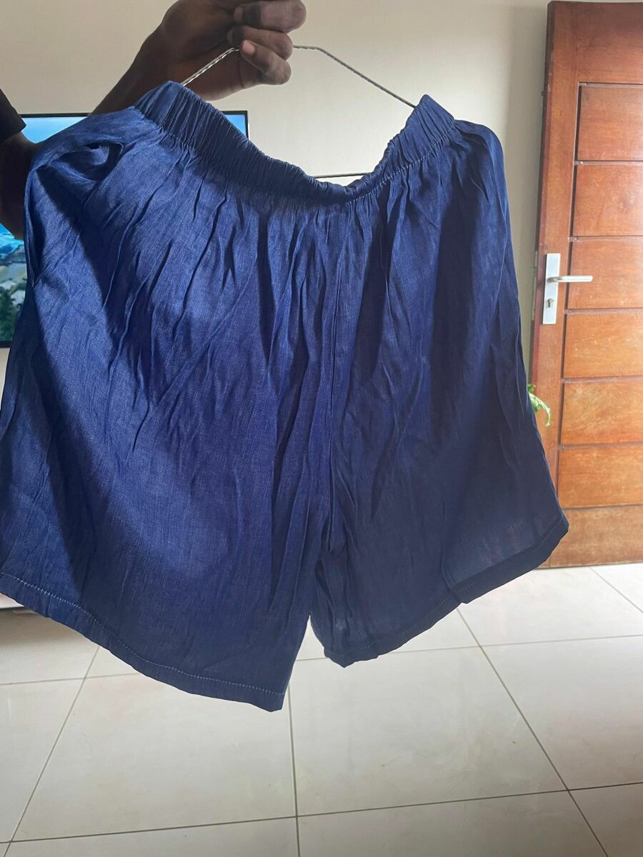 Chemisier et short en jean