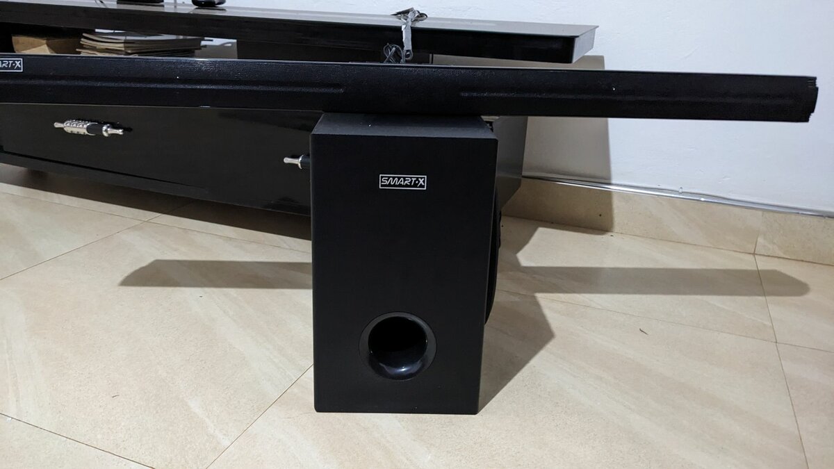 Sound bar and bass bin