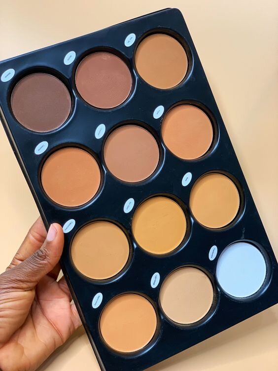 Palette de contour visage